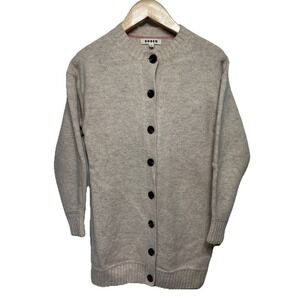 Boden Brushed Wool Coatigan‎ Beige Women's Size XS Boho